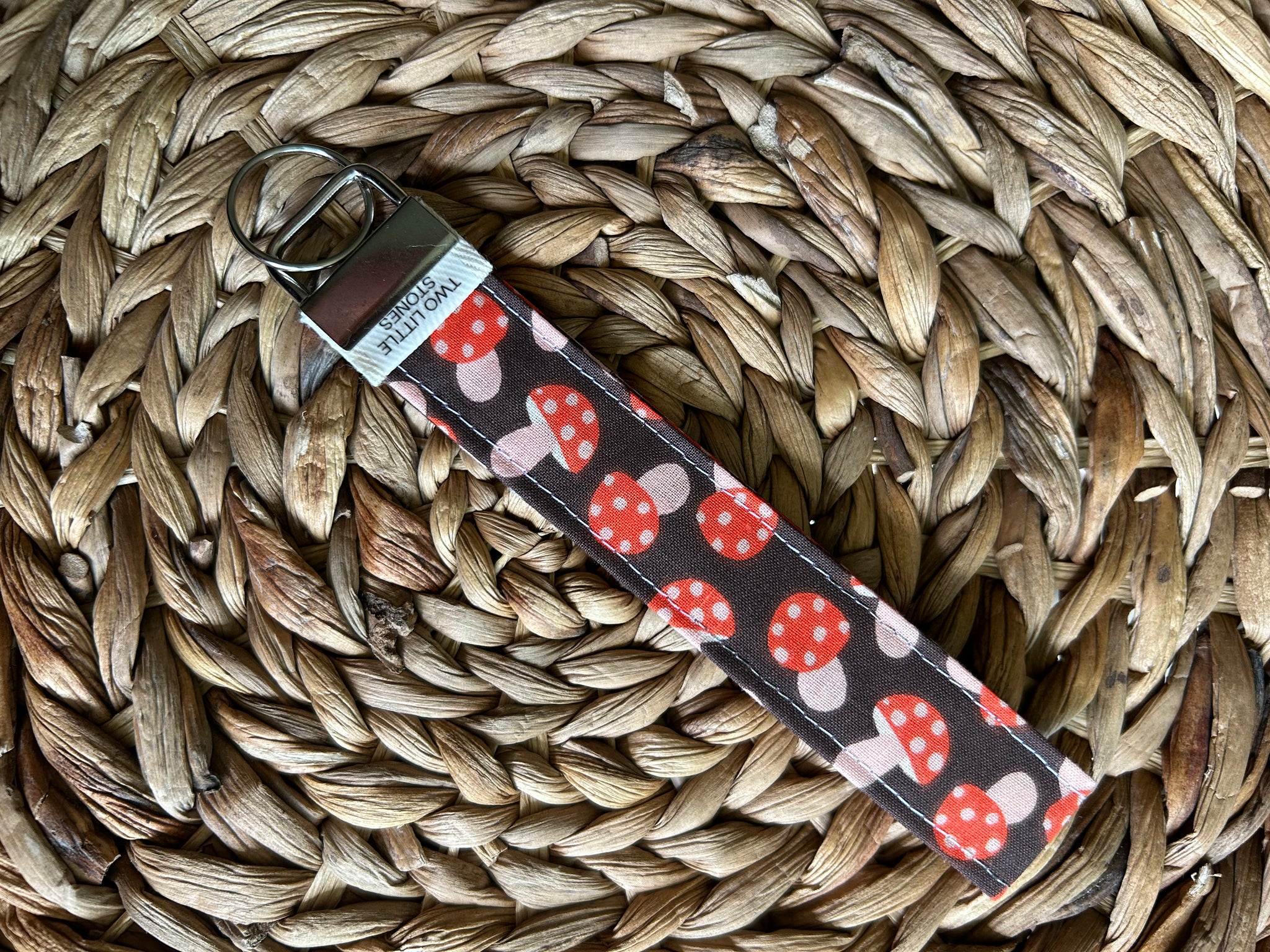 Mushroom Wristlet Keychain