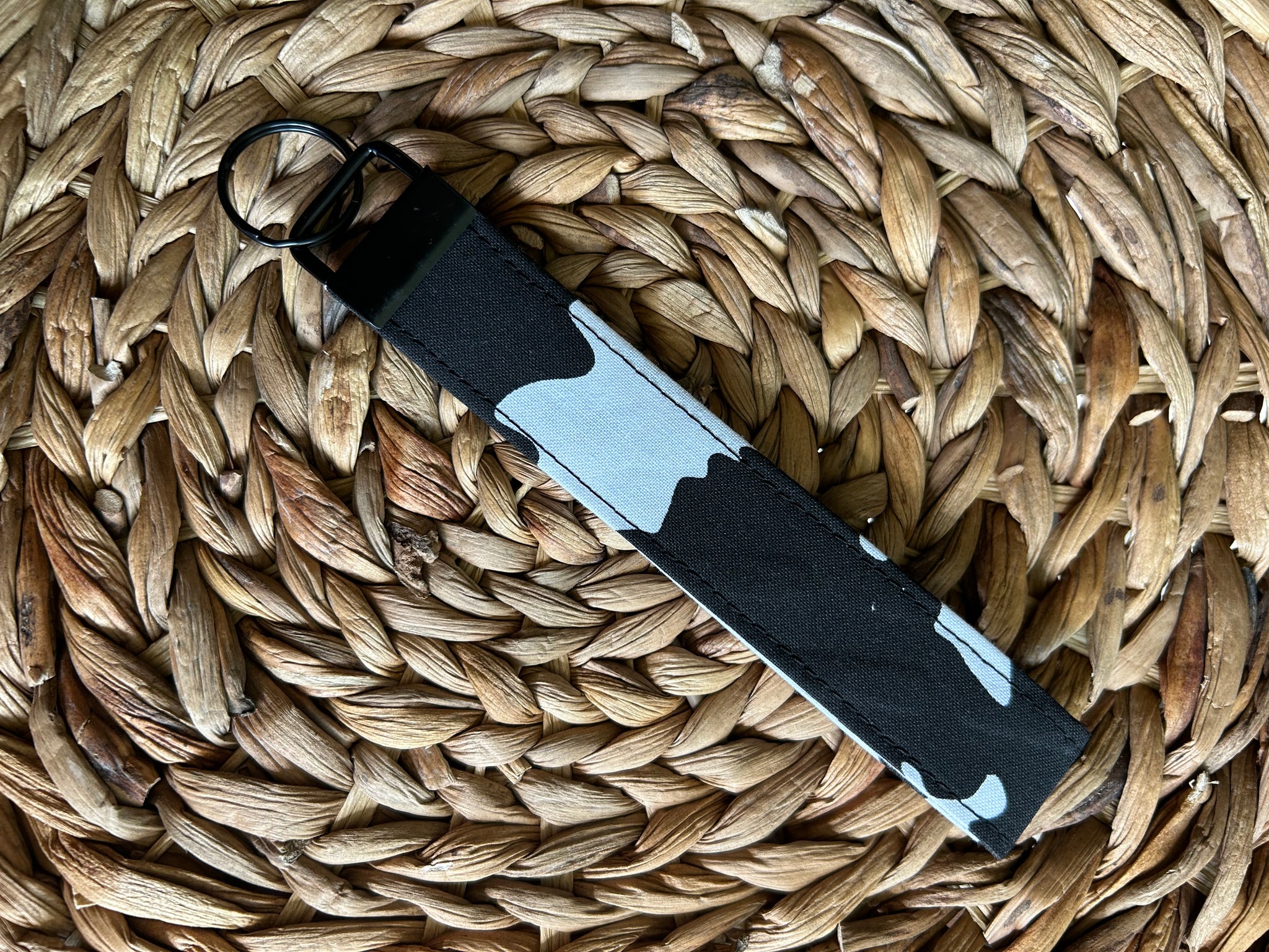 Cow Wristlet Keychain