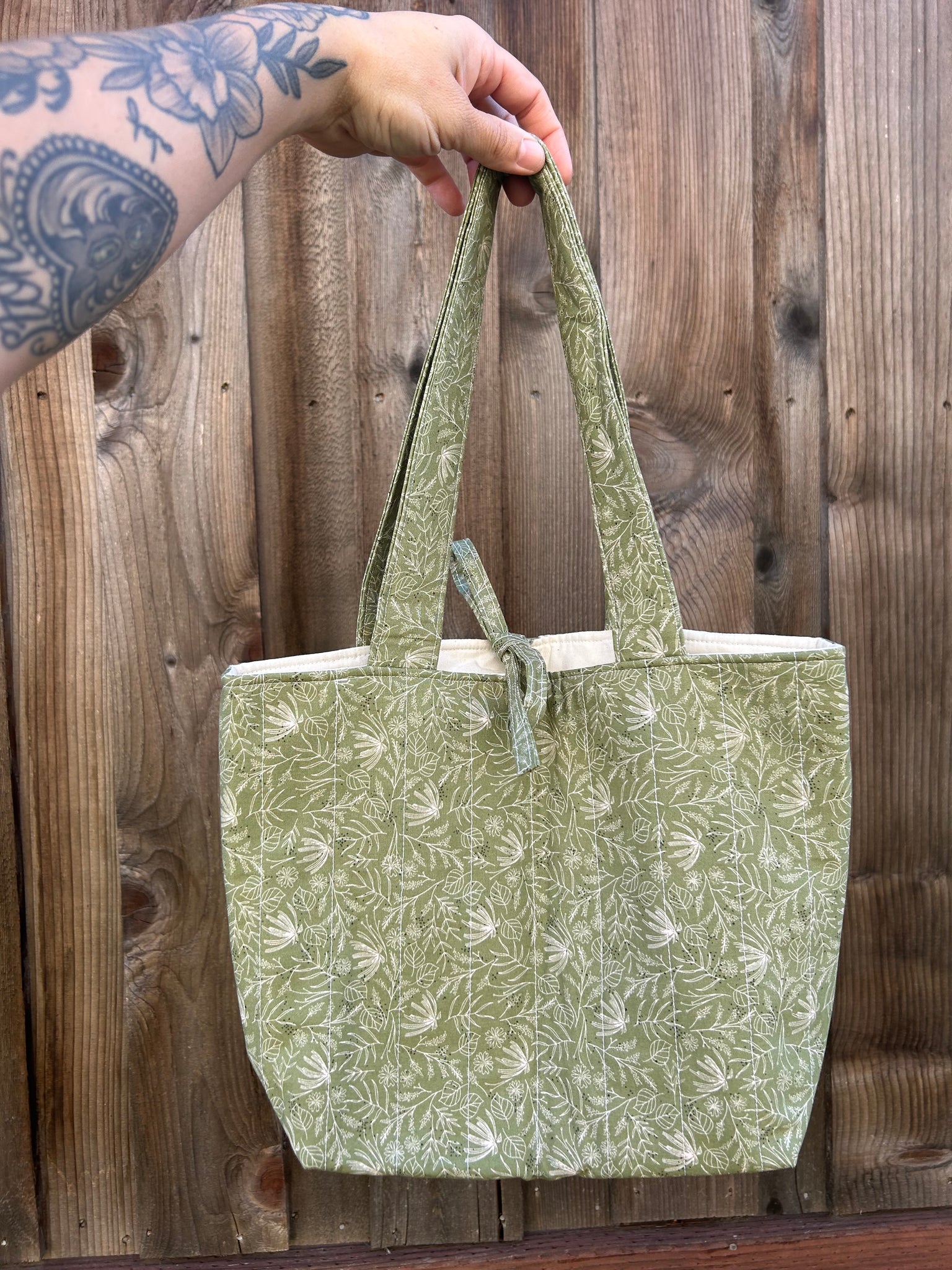 Sage Leaf Tote Bag