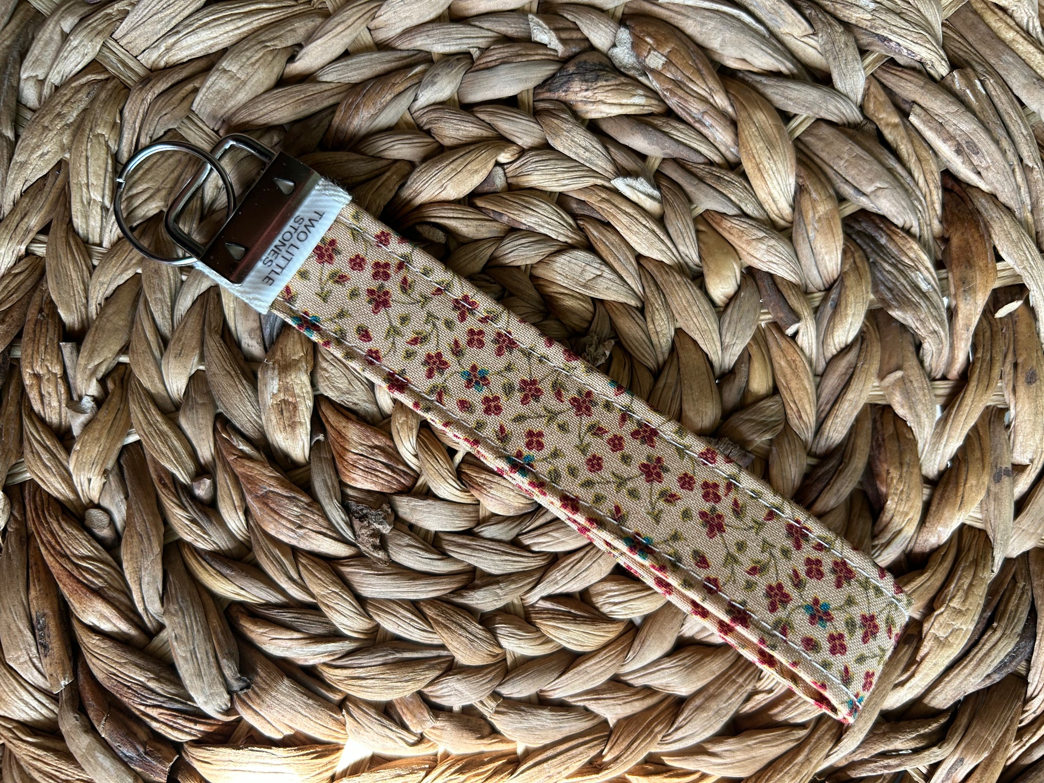 Fall Ditsy Floral Wristlet Keychain