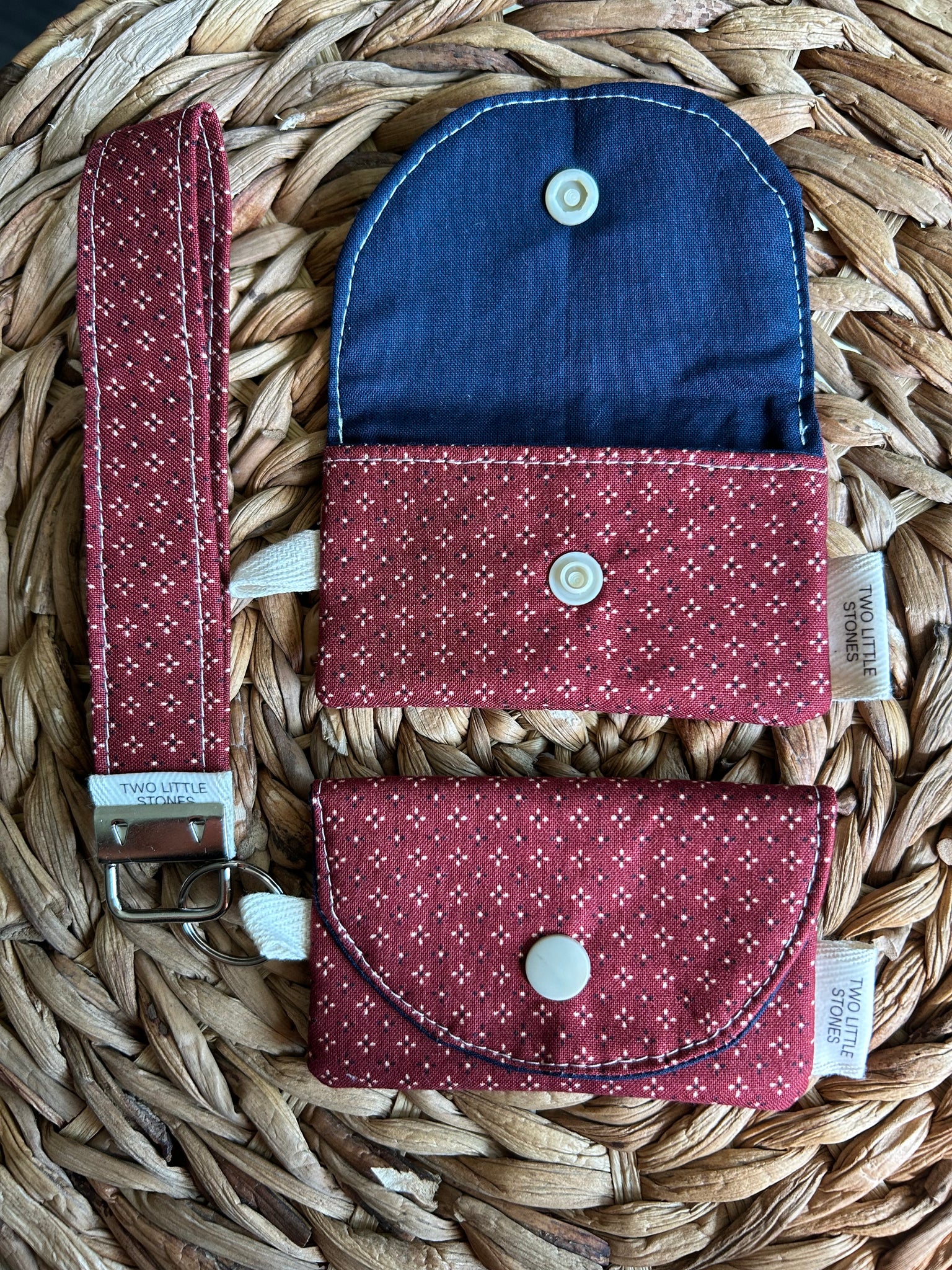 Burgundy Mini Card Holder