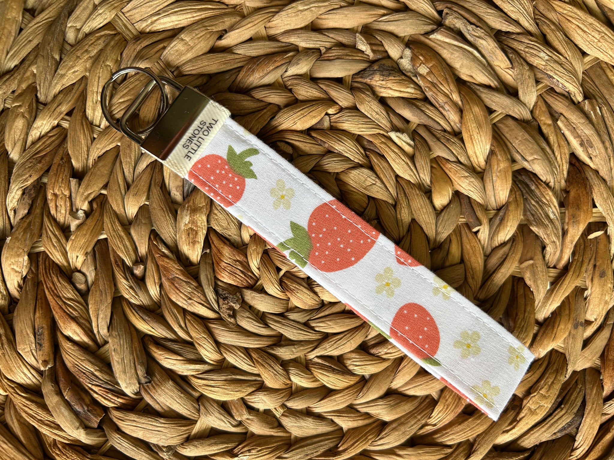 Strawberry Wristlet Keychain