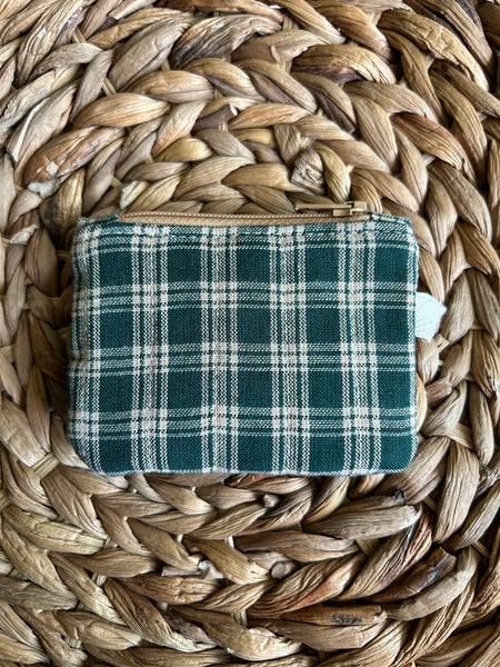 Green Plaid Mini Zip