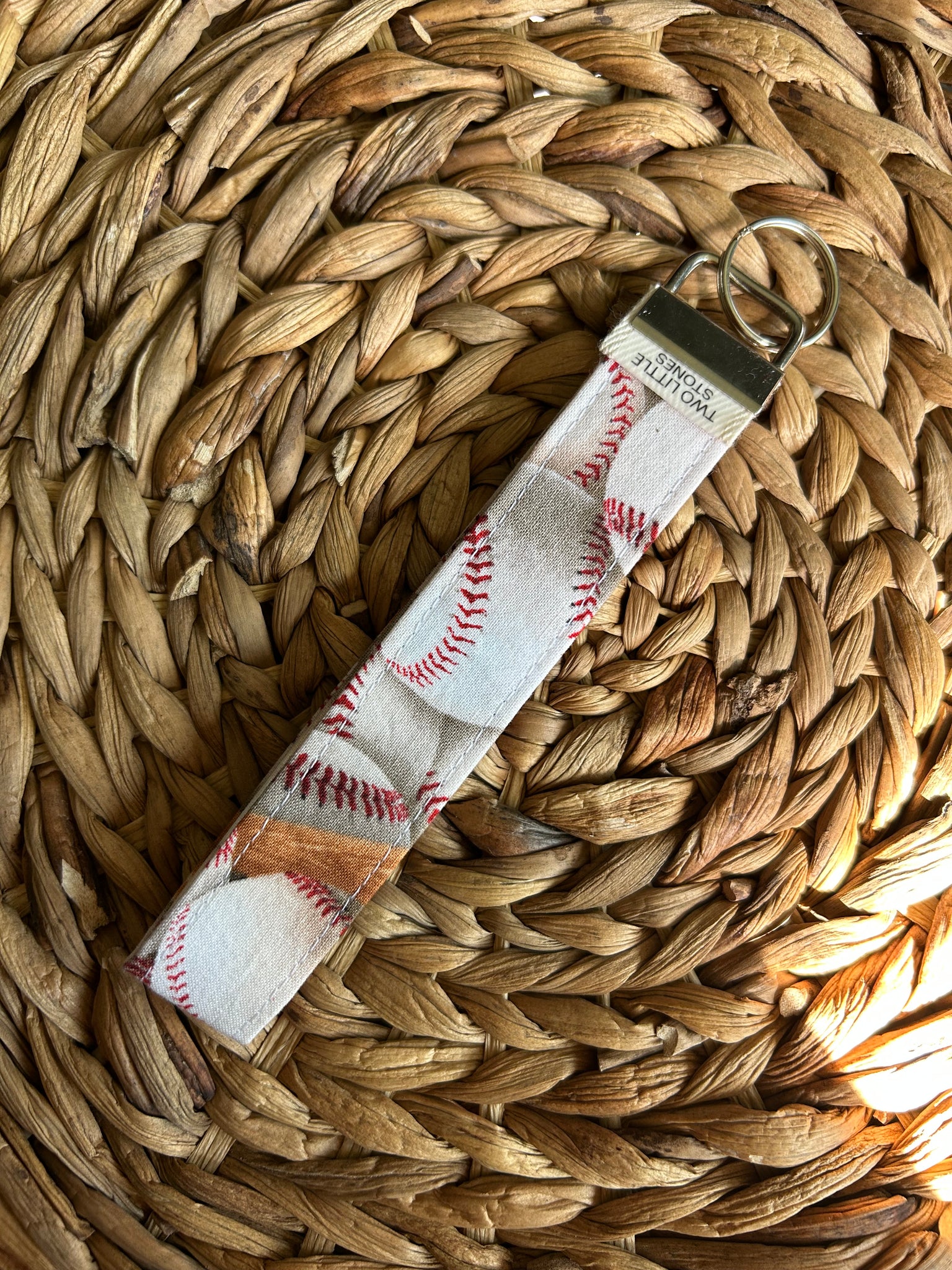 Baseball Wristlet Keychain