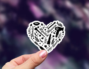 Makeup Heart Sticker