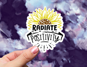 Radiate Positivity Sticker