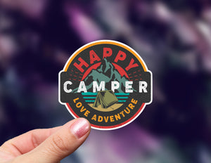 Happy Camper Sticker