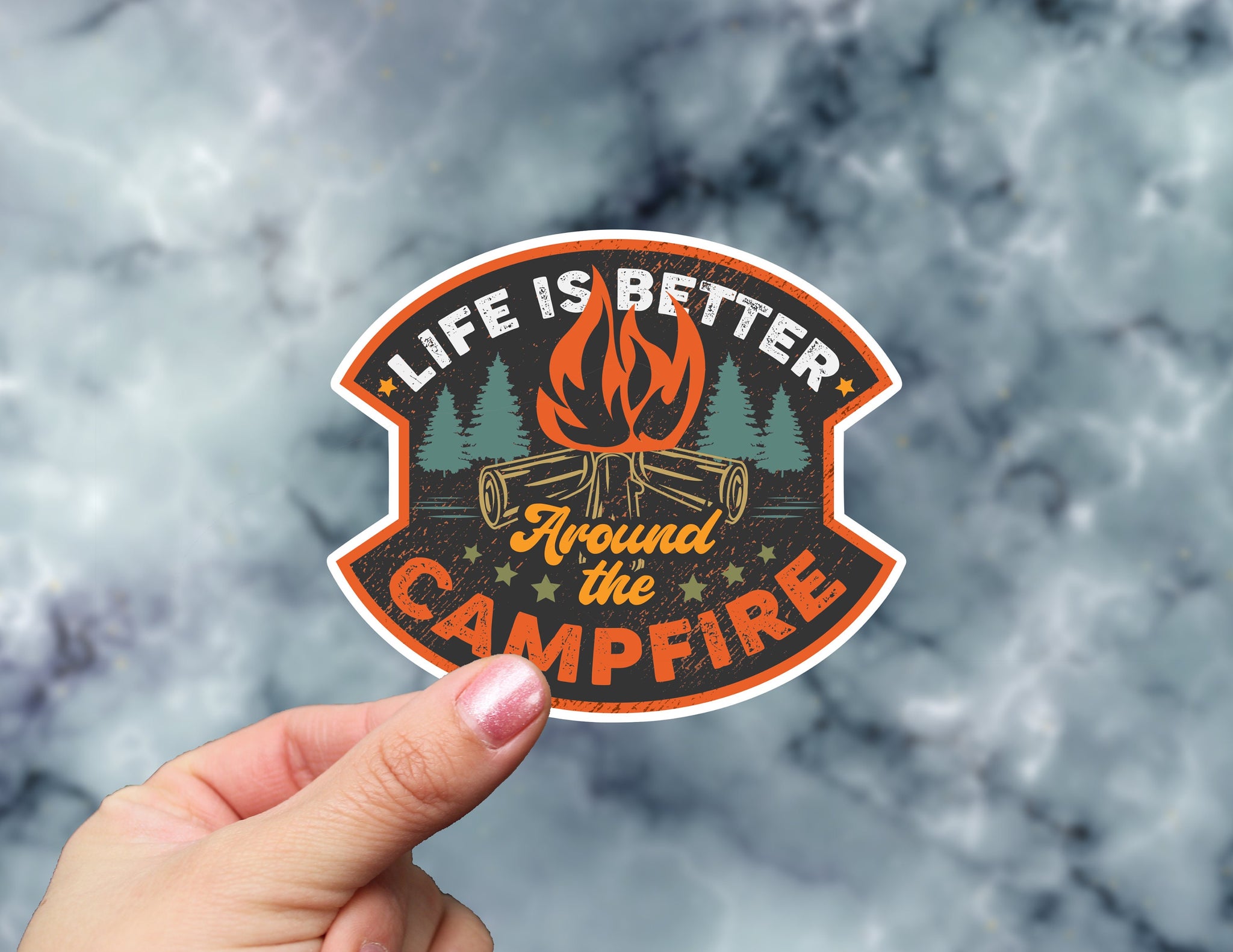 Campfire Sticker