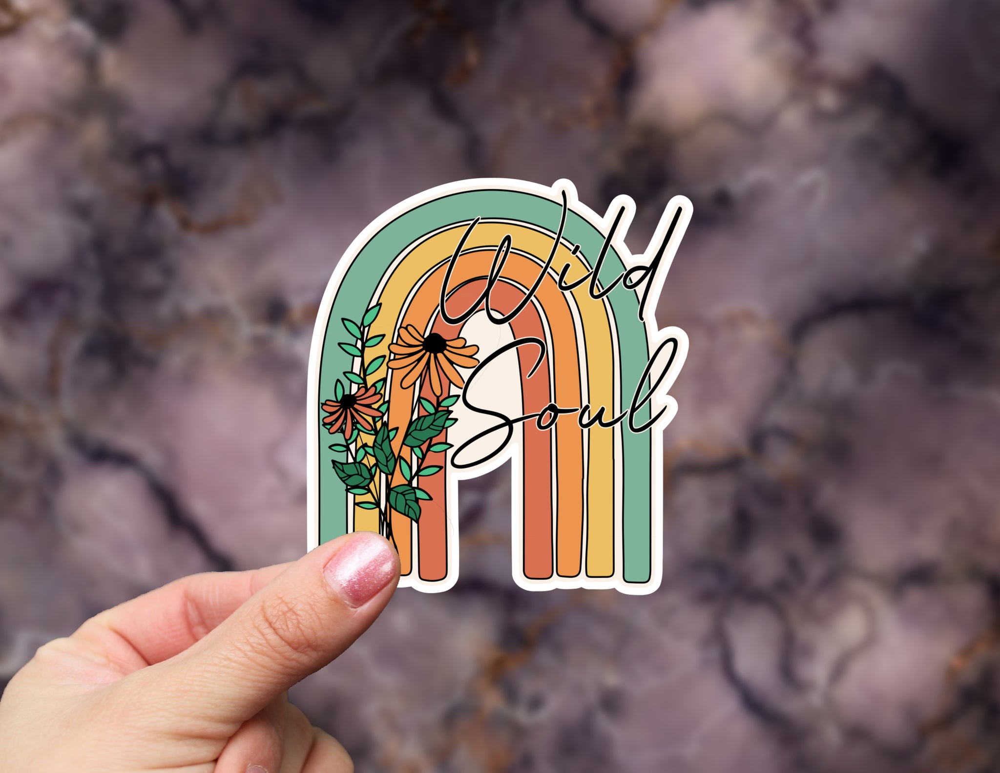 Wild Soul Boho Rainbow Sticker